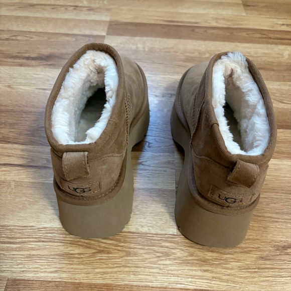 UGG Classic Ultra Mini New Heights Suede Platform Boots - Picture 2 of 13